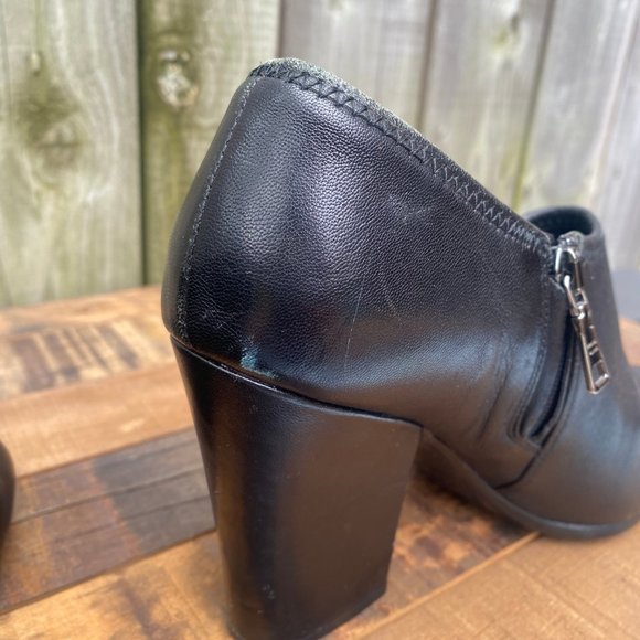 PRADA Calzature Donna Black Leather Ankle Boots - Size 8 - Picture 10 of 14